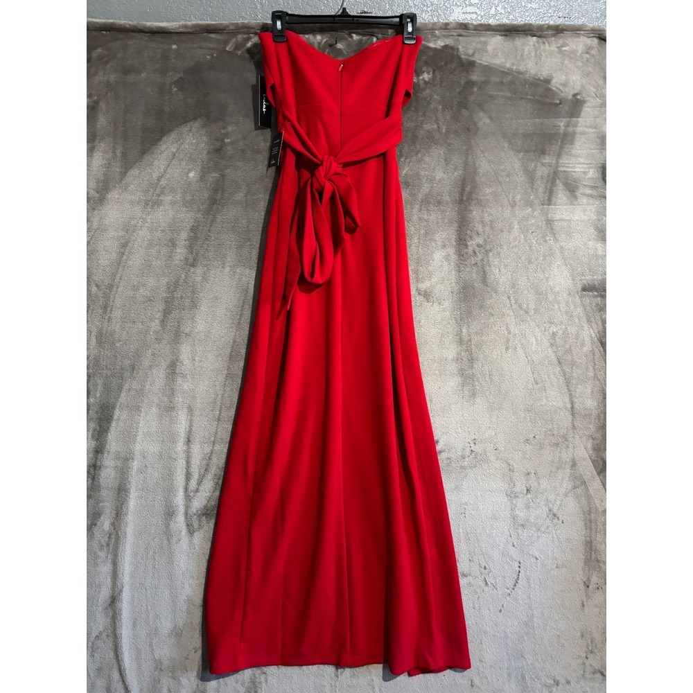 Lulus Own the Night Red Strapless Maxi Dress Women's Medium Red - Picture 13 of 16
